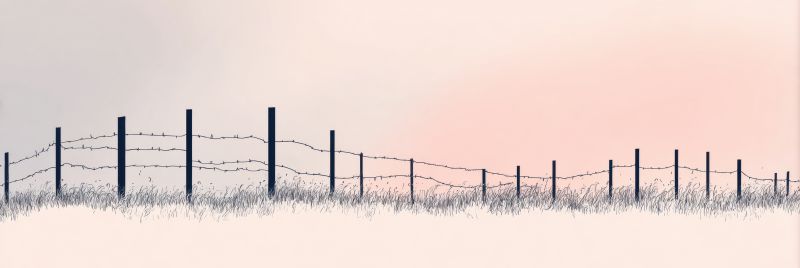 Wire Fence Painting